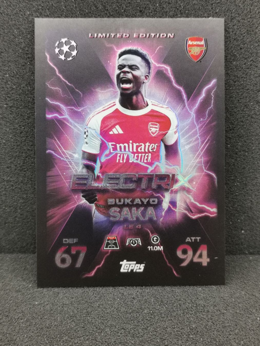 Topps Carte collezionabili: Match attax 2025 /26 Extra Bukayo Saka Electrix Limited.  – Usato da Einsiedeln venduto da sza_588x