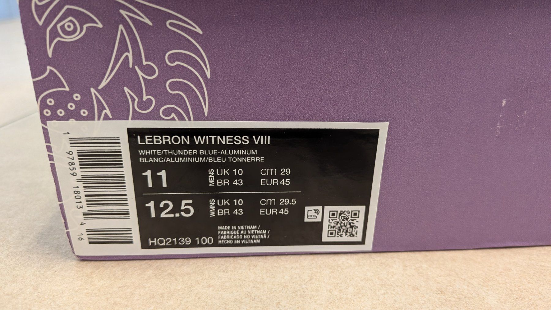 Nike Scarpe da uomo: Nike Lebron witness VIII taille 45 – Nuovo e nell'imballaggio originale da Apples venduto da lverschu 1