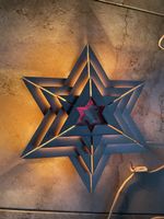3Stk. Holzstern, (Weihnacht) neuwertig, warmes Licht🌟