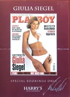 Giulia Siegel Autogramm signiert Modelkarte Playboy 15x21cm