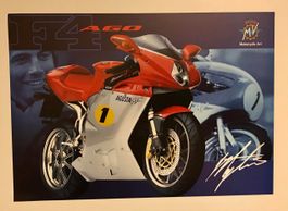 MV AGUSTA F4 AGO doppelseitiger Prospekt