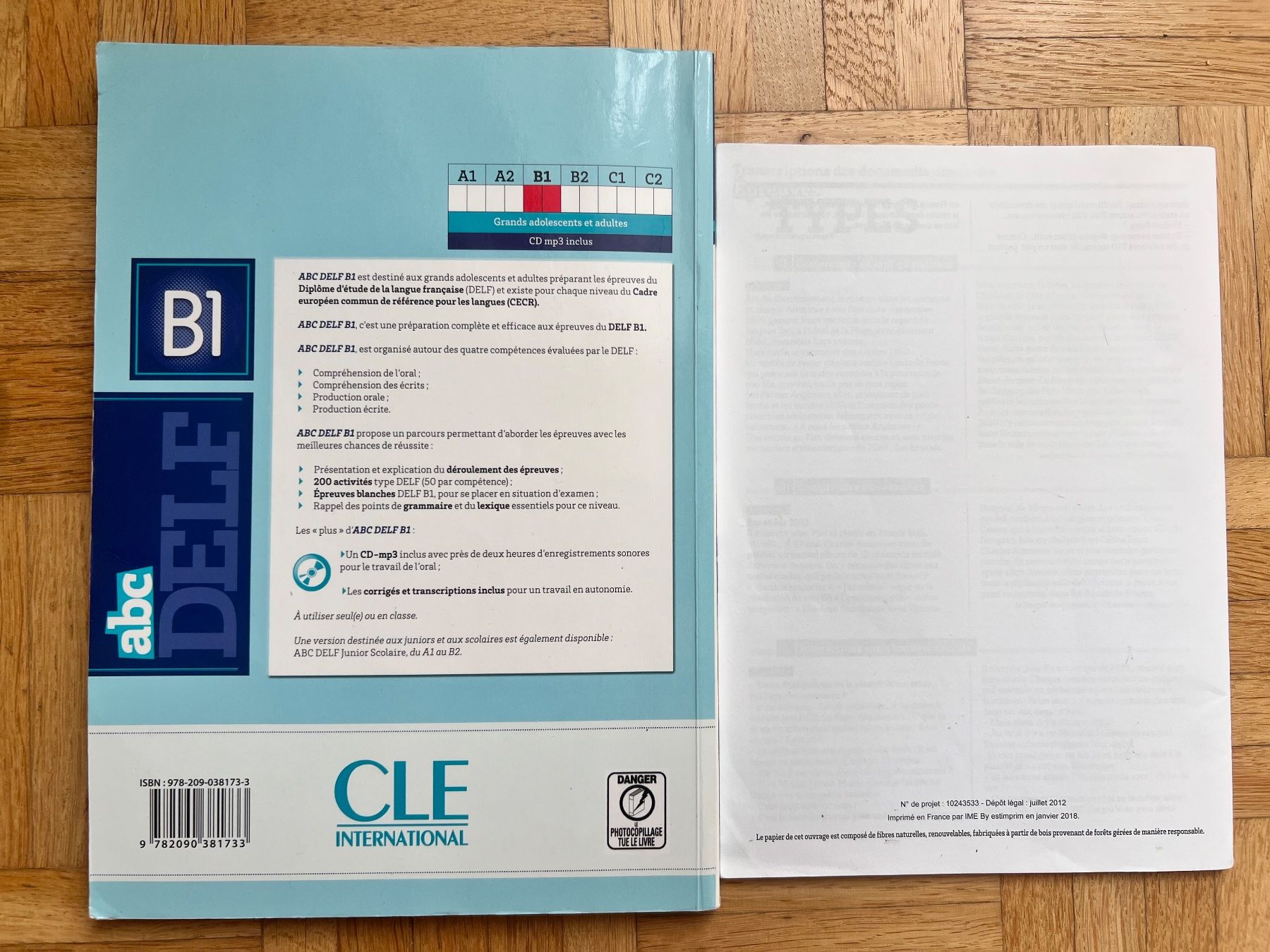 Libri: DELF B1 Exam Prep (ABC DELF B1) + Answers + CD - CLE – Usato da Neuchatel venduto da jaz_77ly 1