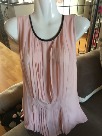 Haut sans manches rose poudre plissé best  mountain S