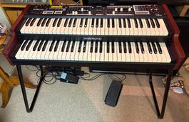Hammond SKX mit Ständer EXP-Pedal 11-pin-Kabel Flight-Case