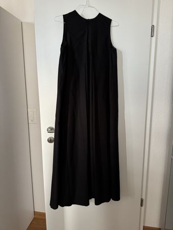 Elegantes Sommerkleid Schwarz Gr. L ärmellos lang
