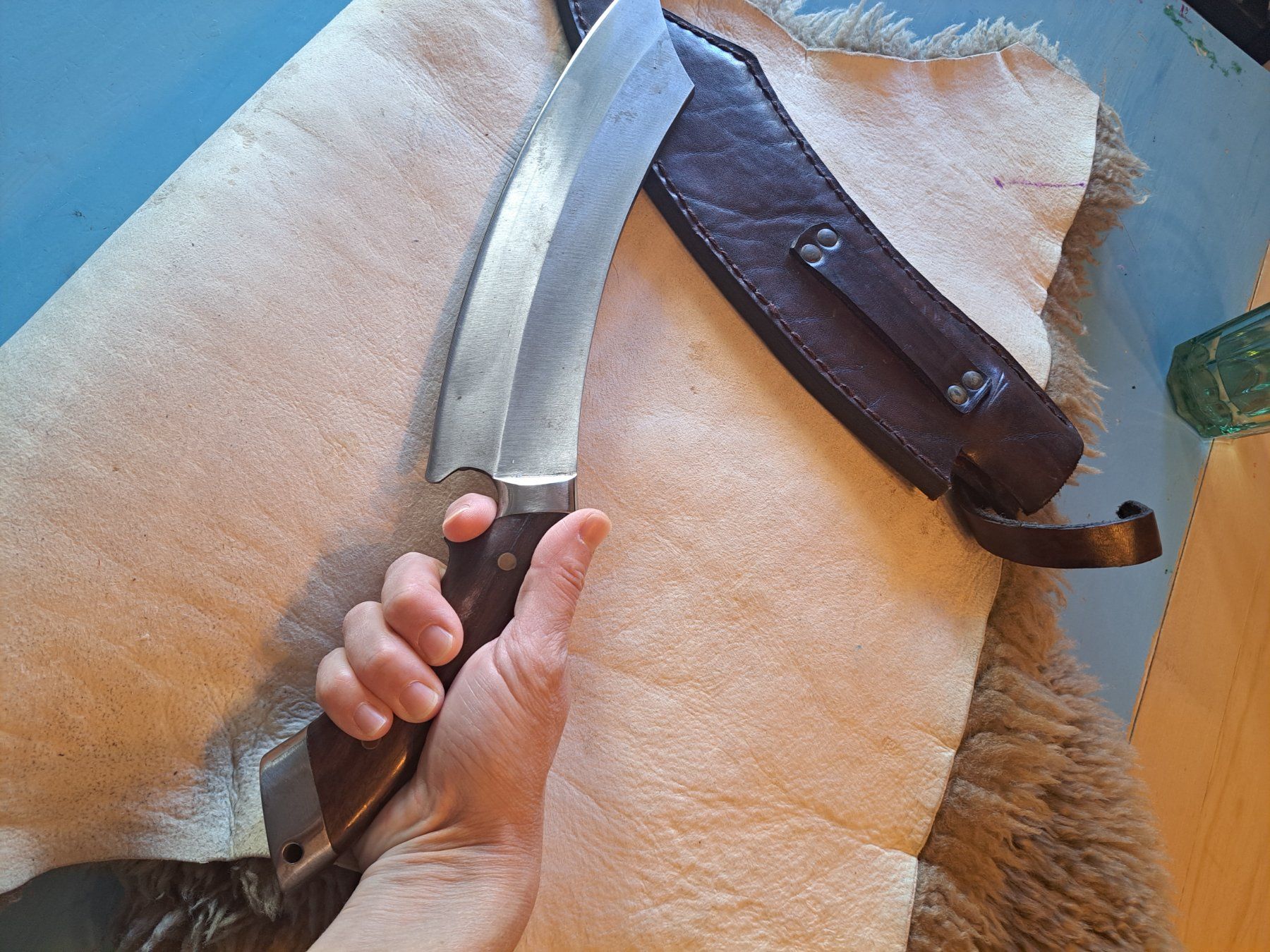 Accessori: Messer aus Nepal mit Lederscheide – Nuovo (secondo la descrizione) da Winterthur venduto da sandra19810 1