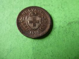 Schweiz 1899,  1 Rappen