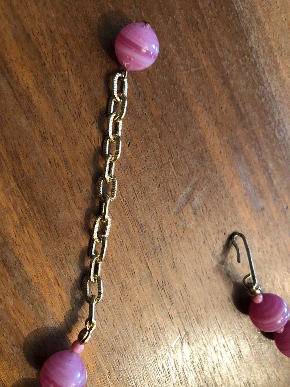 Catenine: GABLONZER GLASBLÜTEN Collier.Rosa farben – Nuovo (secondo la descrizione) da Wald ZH venduto da mlnt 8