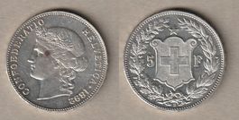 Grosser Fünfliber 1892