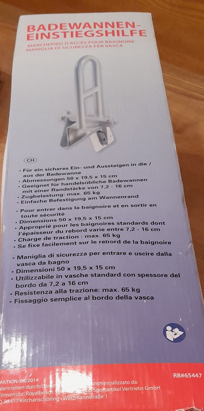 Supporti a parete: Badewanneneinstiegshilfe salva-tec 32019 neu – Nuovo e nell'imballaggio originale da Adlikon b. Andelfingen venduto da Kraemse 2