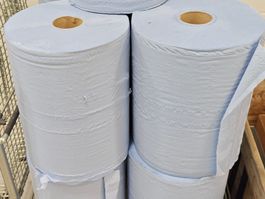 Industrierollen blau 9 Rollen 30cm Breite neu