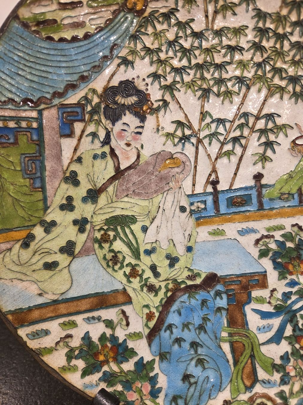Teller: Qing Dynasty Cloisonne Teller – Gebraucht aus Domat/Ems von orko 1