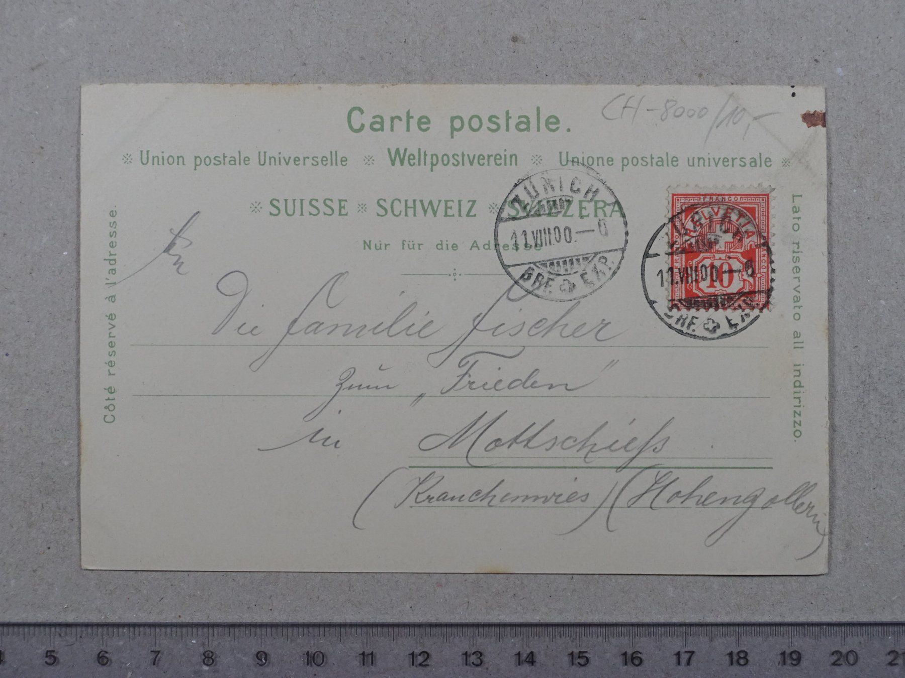 Cartes postales: Zürich, 1900 – D'occasion à Lenzburg par fh1 1