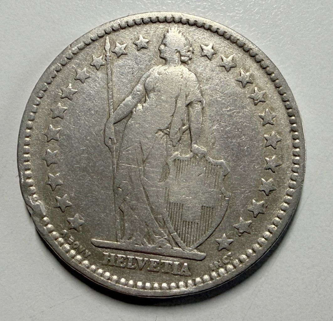 Tutti le monete: 2.00  Franken Stück 1879 - silber – Usato da Samedan venduto da Gischpel25 2