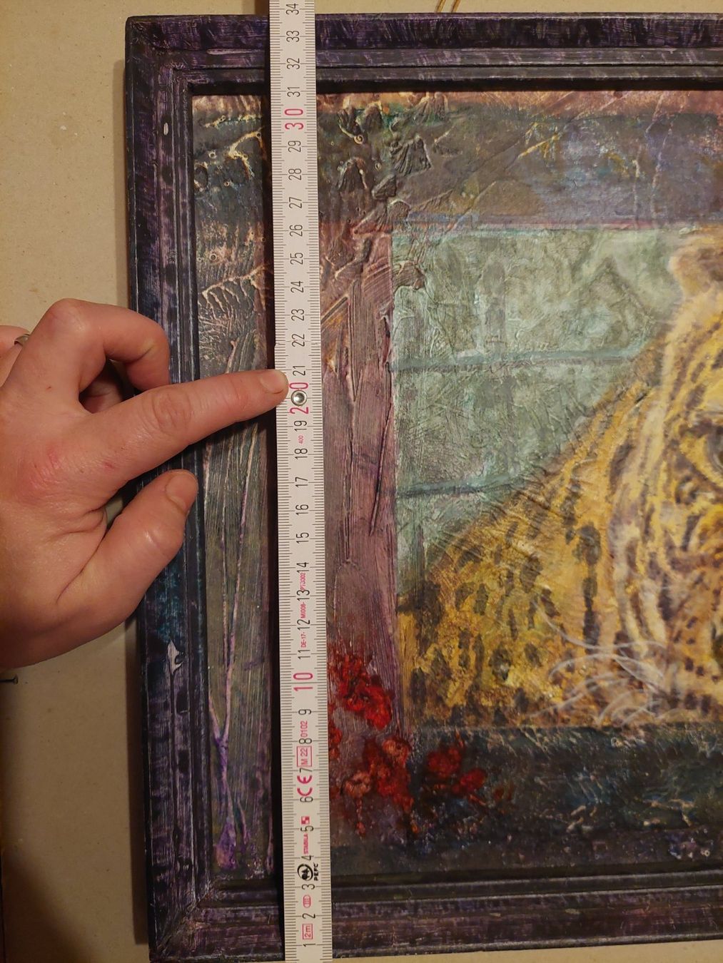Dipinti: Originalgemälde einer Leoparden – Nuovo (secondo la descrizione) da Wünnewil venduto da Rocobi 3