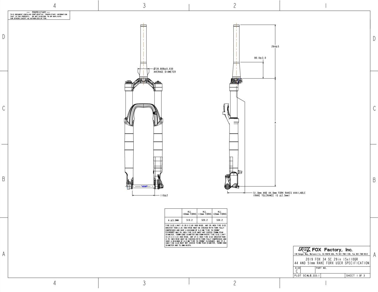 Fox Pièces détachées: Fox 34 Step Cast Performance 120mm 29'' – D'occasion à Gais par Kellkon 3