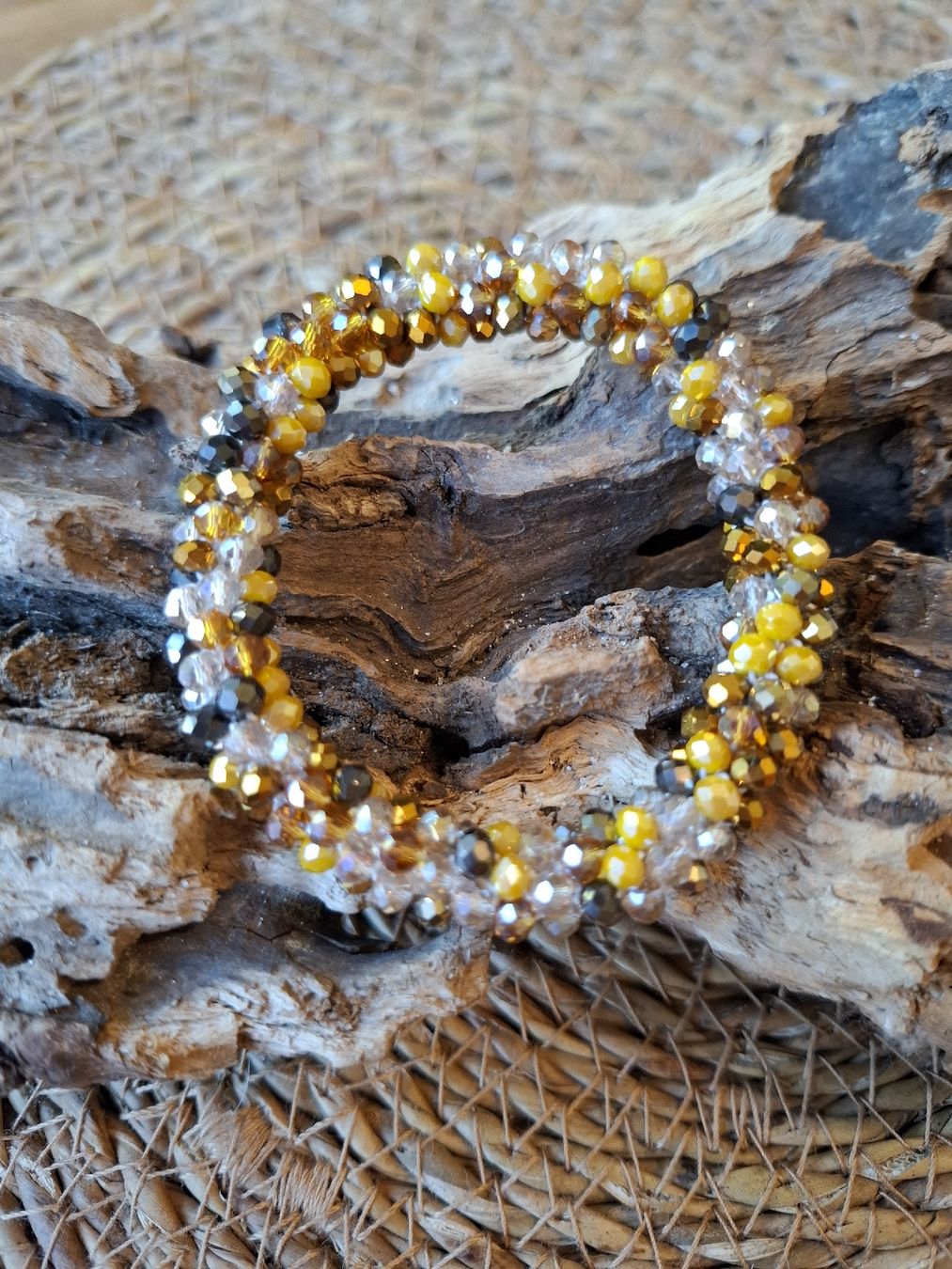 Bracciali & Braccialetti: Bracelet en perles de verre, élastique – Nuovo (secondo la descrizione) da Biel/Bienne venduto da Lionne72 1
