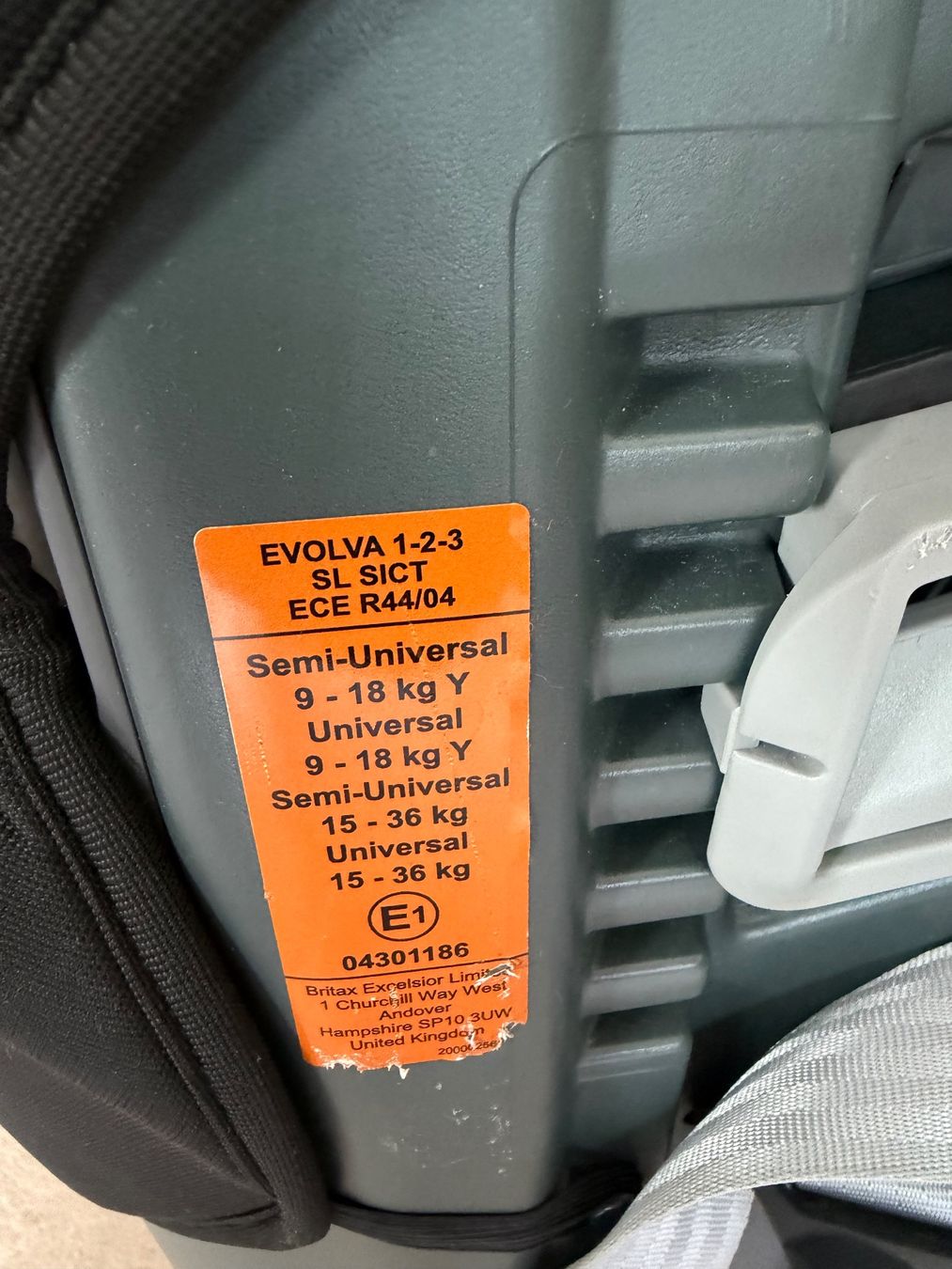 Britax Römer Seggiolini per auto: Römer EVOLVA 1-2-3 SL SICT – Usato da Männedorf venduto da cht_th 3