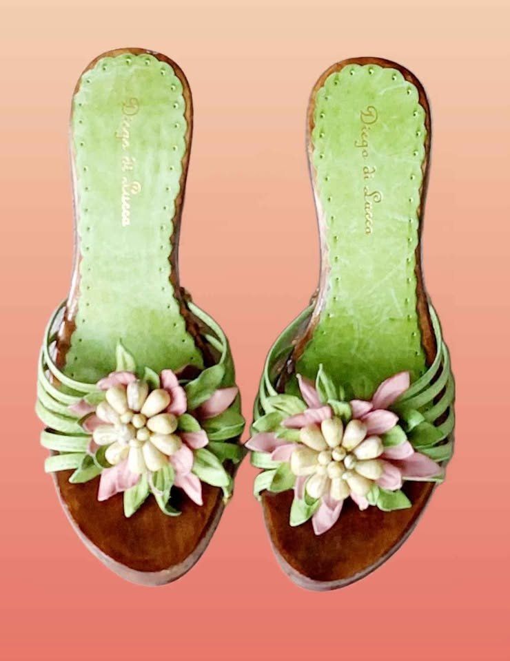 Chaussures femmes: Diego di Lucca Holz Sandaletten – D'occasion à Aarburg par Glitzerschein