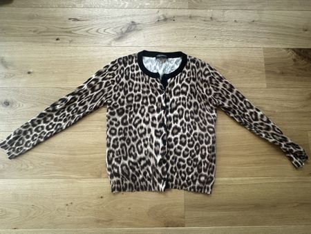 Twinset Cardigan inkl. Unterteil im Leo-Print, Grösse M