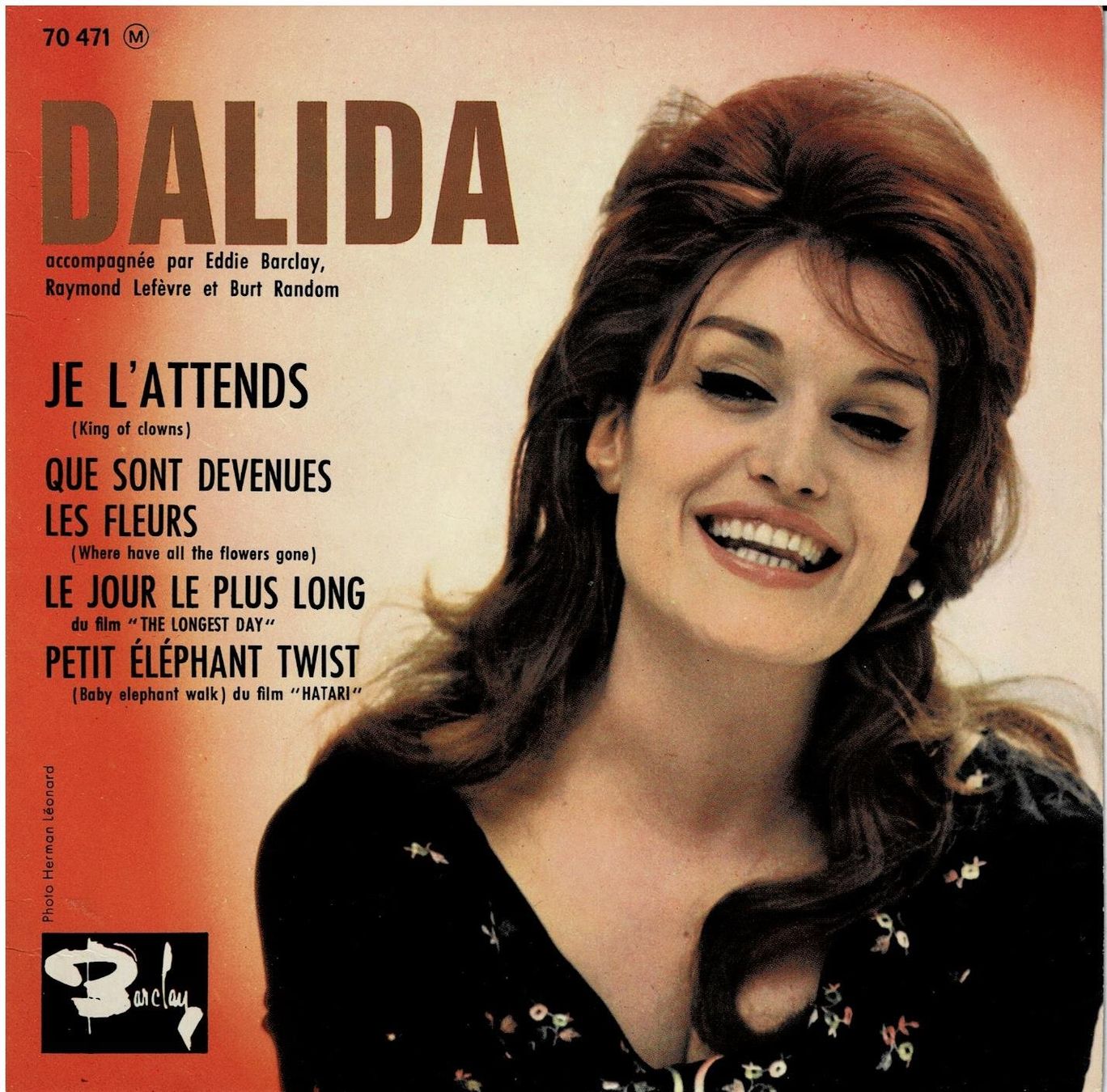 Schallplatten: 45t Dalida - EP ORIGINAL - Le jour le plus long +3 – Gebraucht aus Noréaz von Hallyday