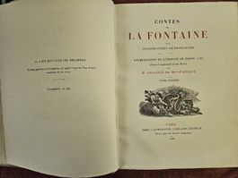 Contes de La Fontaine 1883 Tome Premier et Tome Second