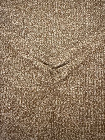 Strickkleid Mango braun gerippt
