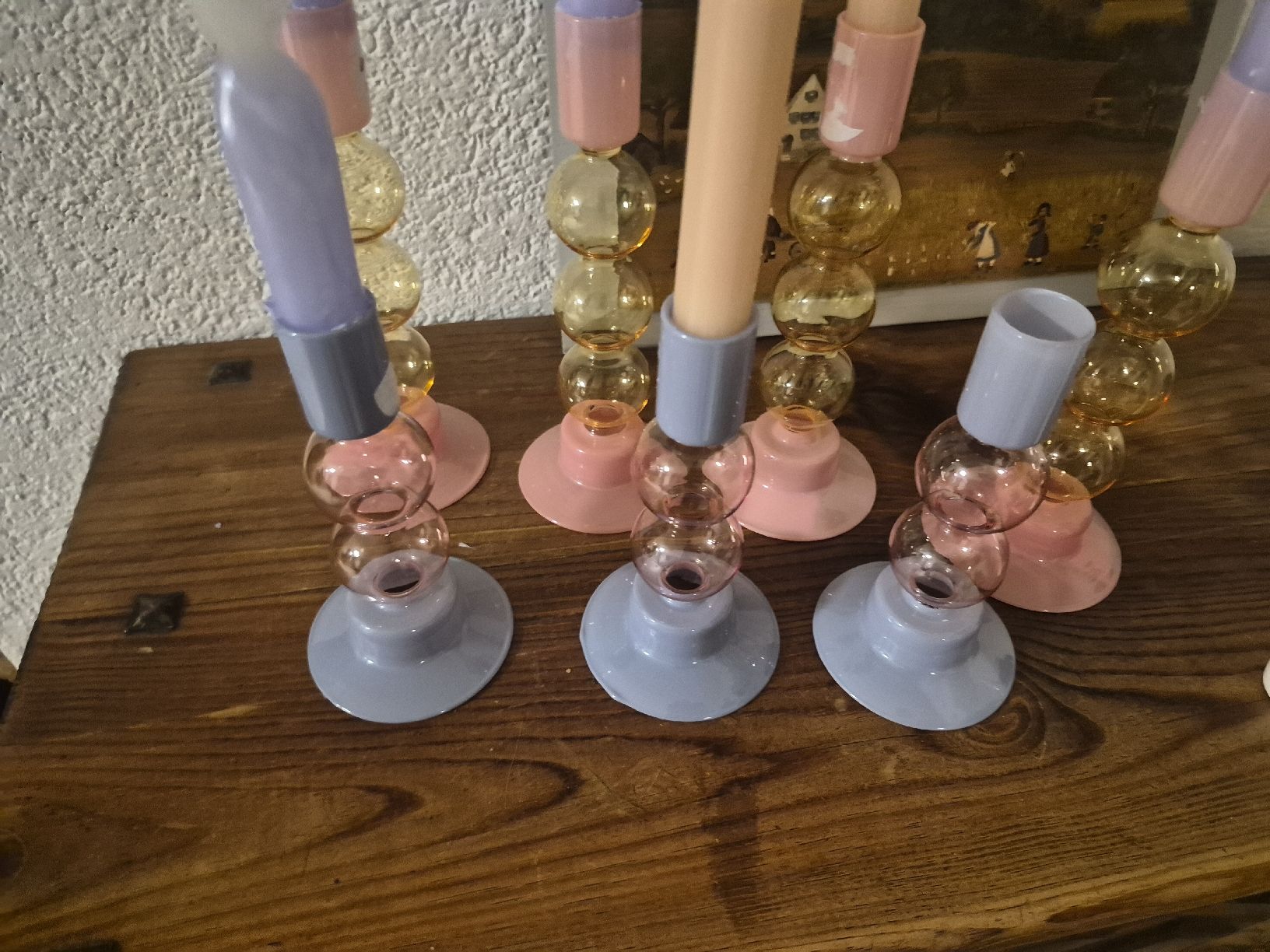 Portacandele: 7 Kerzenständer Glas / Bubbles – Usato da Frauenfeld venduto da mel_2gqy 8