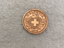 2 centimes/rappen 1879