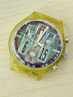 Swatch Chronograph transparent Gehäuse beschädigt gebraucht