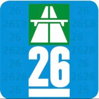 Gratis Versand, Autobahnvignette 2026, Vignette 26