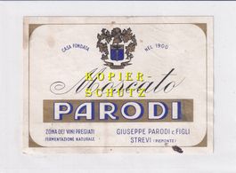 Etikette - Moscato Parodi /bd
