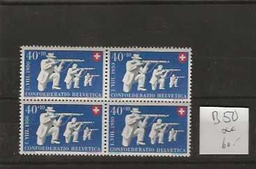 Alle Briefmarken: Timbre Pro Patria B50 ** bloc de 4 – Neu (gemäss Beschreibung) aus Sorvilier von carose01