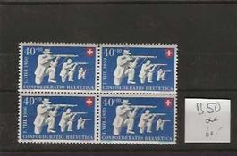 Timbre Pro Patria B50 ** bloc de 4