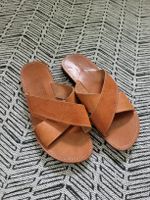 Plegas Bros Ledersandalen, Gr 40, braun made in Greece