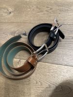 Ceintures Aigner Homme, Taille 90, Cuir véritable, Lot de 2