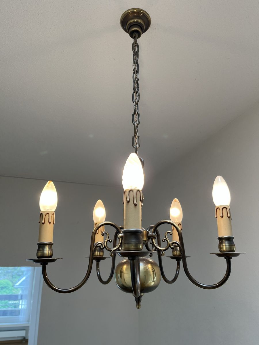 Lampadari & plafoniere: Lustre métal vintage 5 branches – Usato da Bern venduto da twende75 1