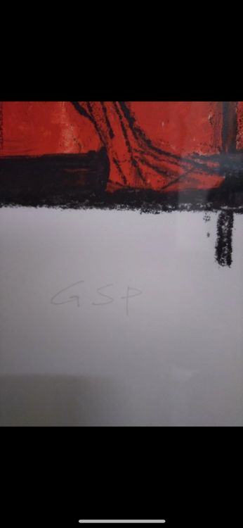 Rudolf Mirer inkl. Bilderrahmen Jahr 1989 Bild 91/200 - GSP 4