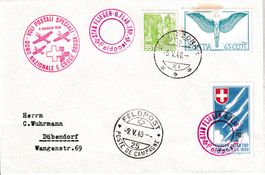 Vol du 09.05.40 entre Bellinzone et Dübendorf FP 25 Zürich