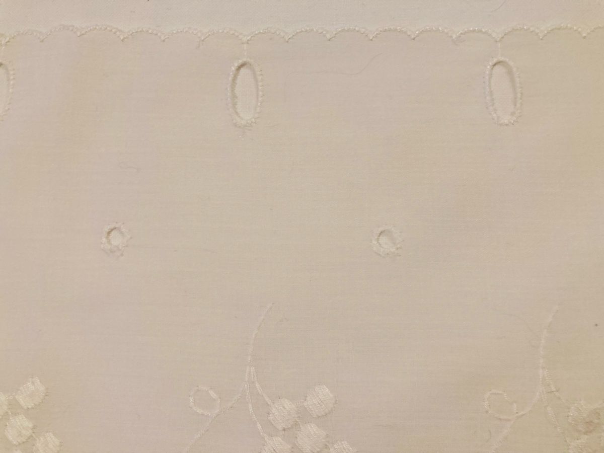Vorhänge: Baumwoll Spitzen Vorhangstoff 1.10mx 32cm – Gebraucht aus Allschwil von Maline1 2