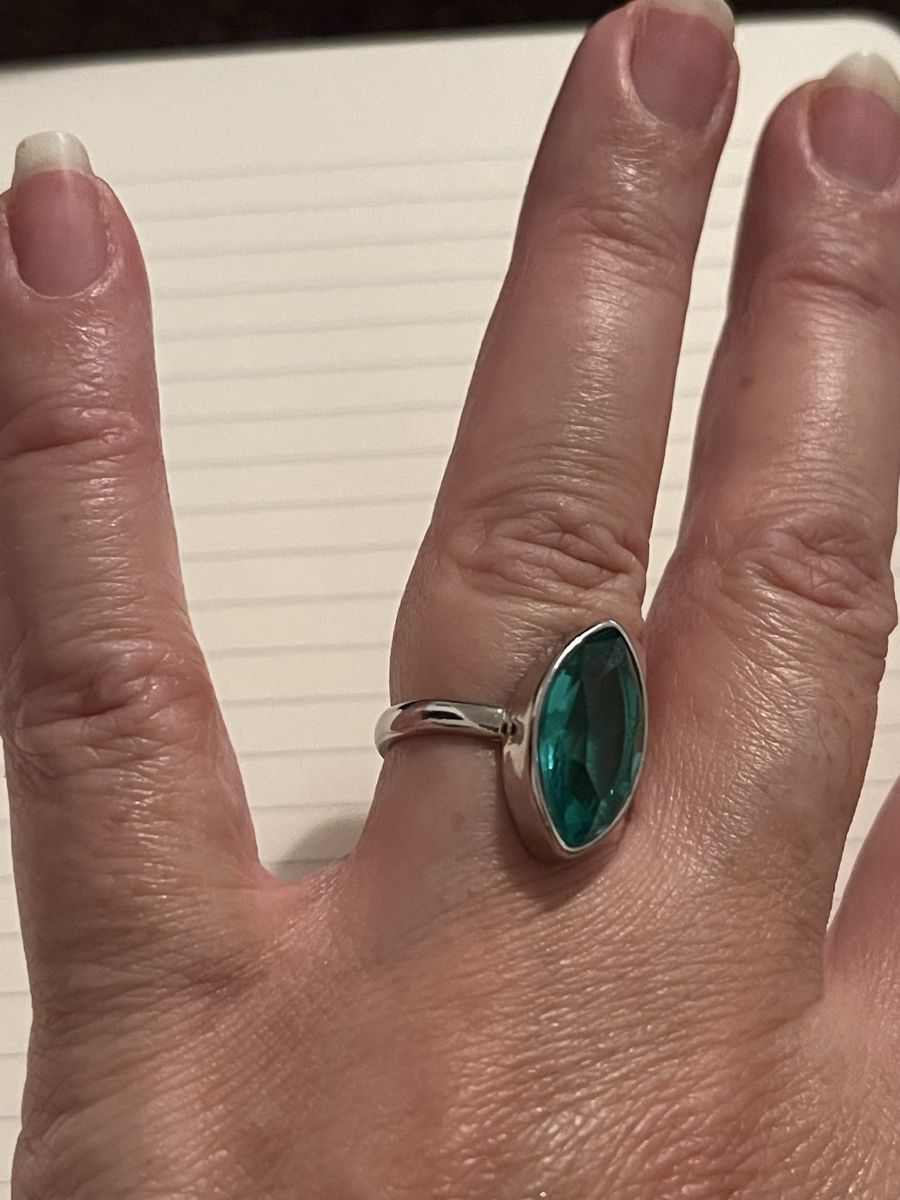 Anelli: Jolie bague 59 pierre verte neuve – Nuovo (secondo la descrizione) da Kloten venduto da Vermicelles 3