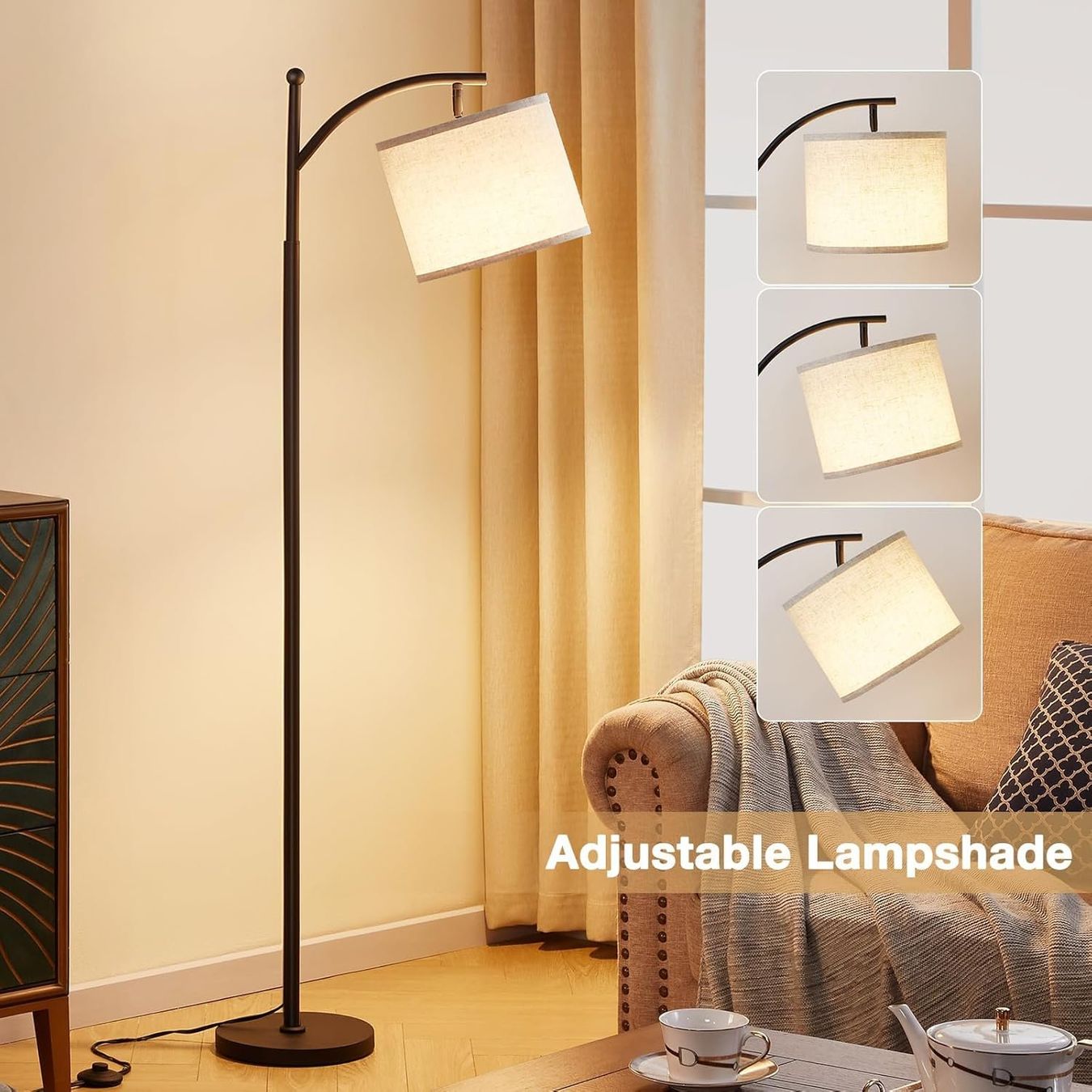 Lampade: Stehlampe LED 3 Farbtemperaturen Leselampe Wohnzimmer – Nuovo e nell'imballaggio originale da Schaffhausen venduto da tra_6j5m 6