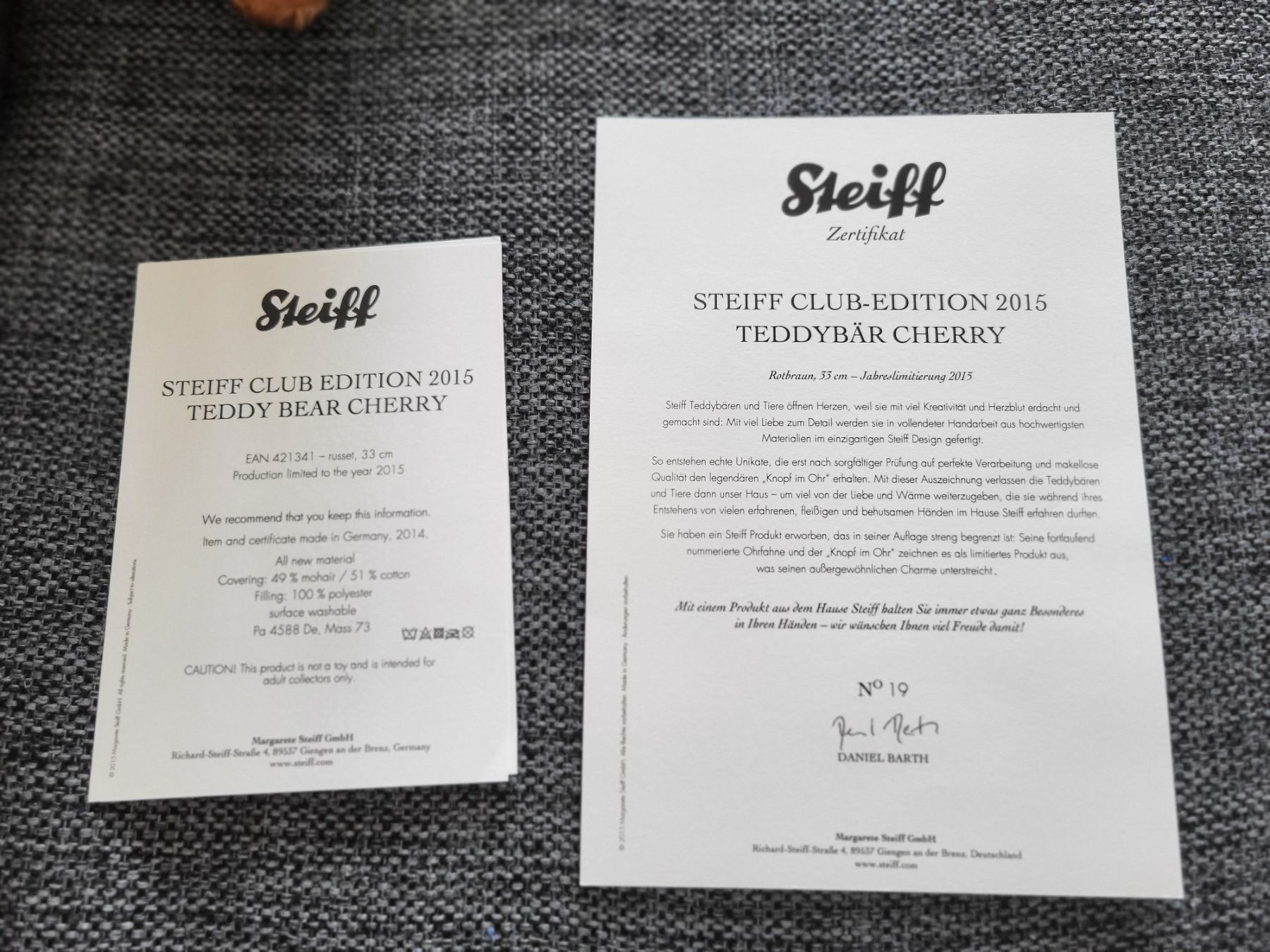Steiff Spielzeuge: Steiff Teddy – Neu (gemäss Beschreibung) aus Zürich von Orchidee 7