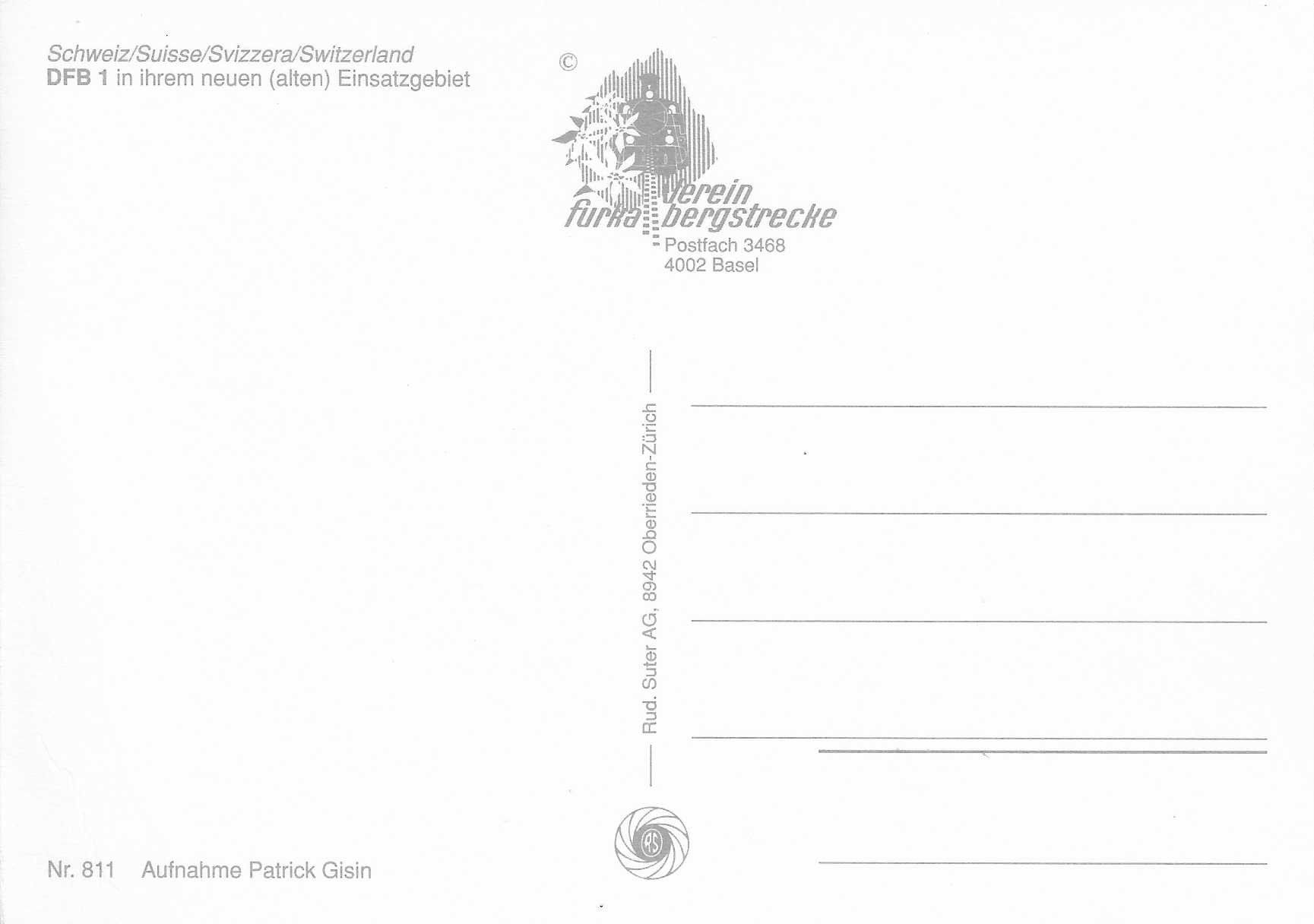Ansichtskarten: DFB 1 in ihrem neuen Einsatzgebiet – Neu (gemäss Beschreibung) aus Rothrist von Stranglehold 1