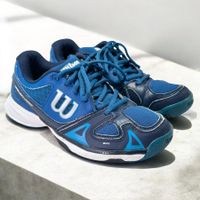 Chaussures de tennis Wilson Rush Evo bleues. Pointure 36