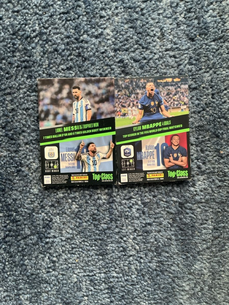 Panini Sammelbilder & Trading cards: Pannini TC unstoppable Mbappe & Messi – Gebraucht aus Baden von Schlagwein