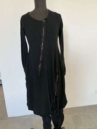 Shirtkleid Rundholz Dip schwarz, Grösse S