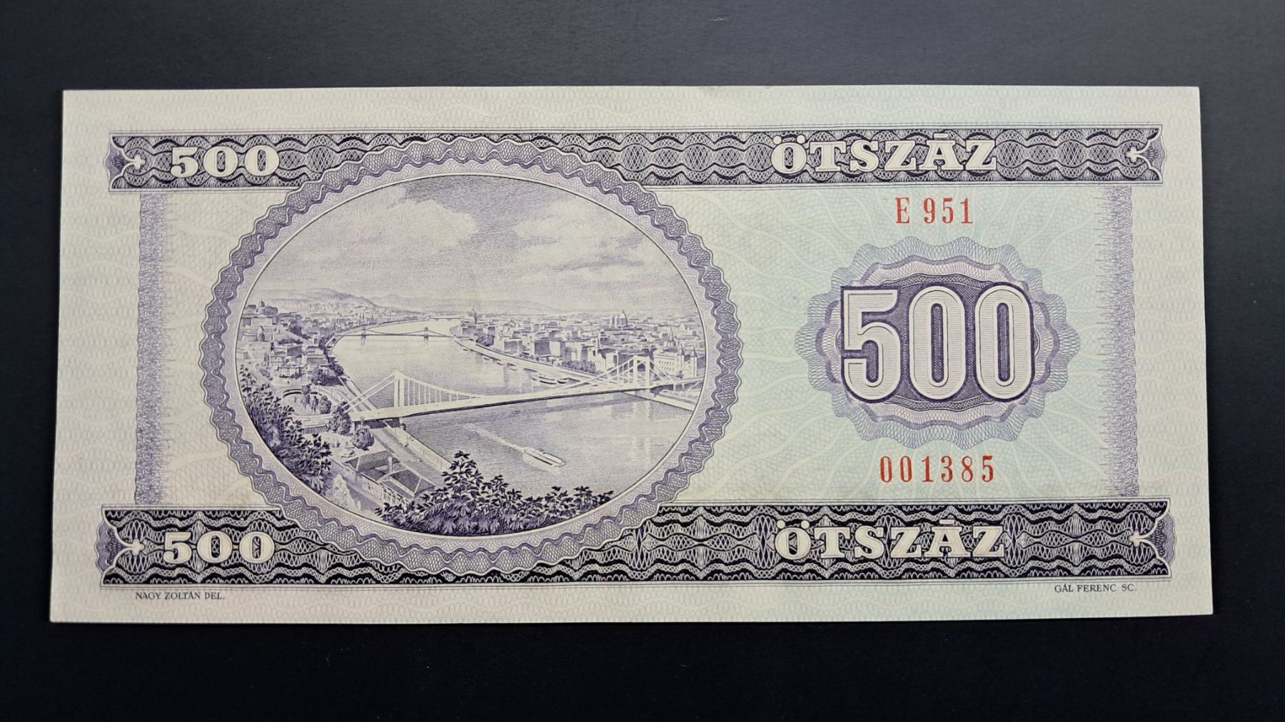 Billets de banque: Ungarn 500 Forint 1975 Unc – Neuf avec emballage d'origine à Lufingen par E-Auktion 1