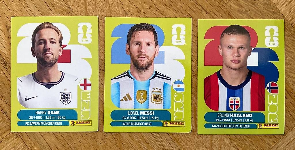 Panini Carte collezionabili: 3 Panini Sticker 2026 Messi Kane Haaland – Usato da Gossau ZH venduto da CH777