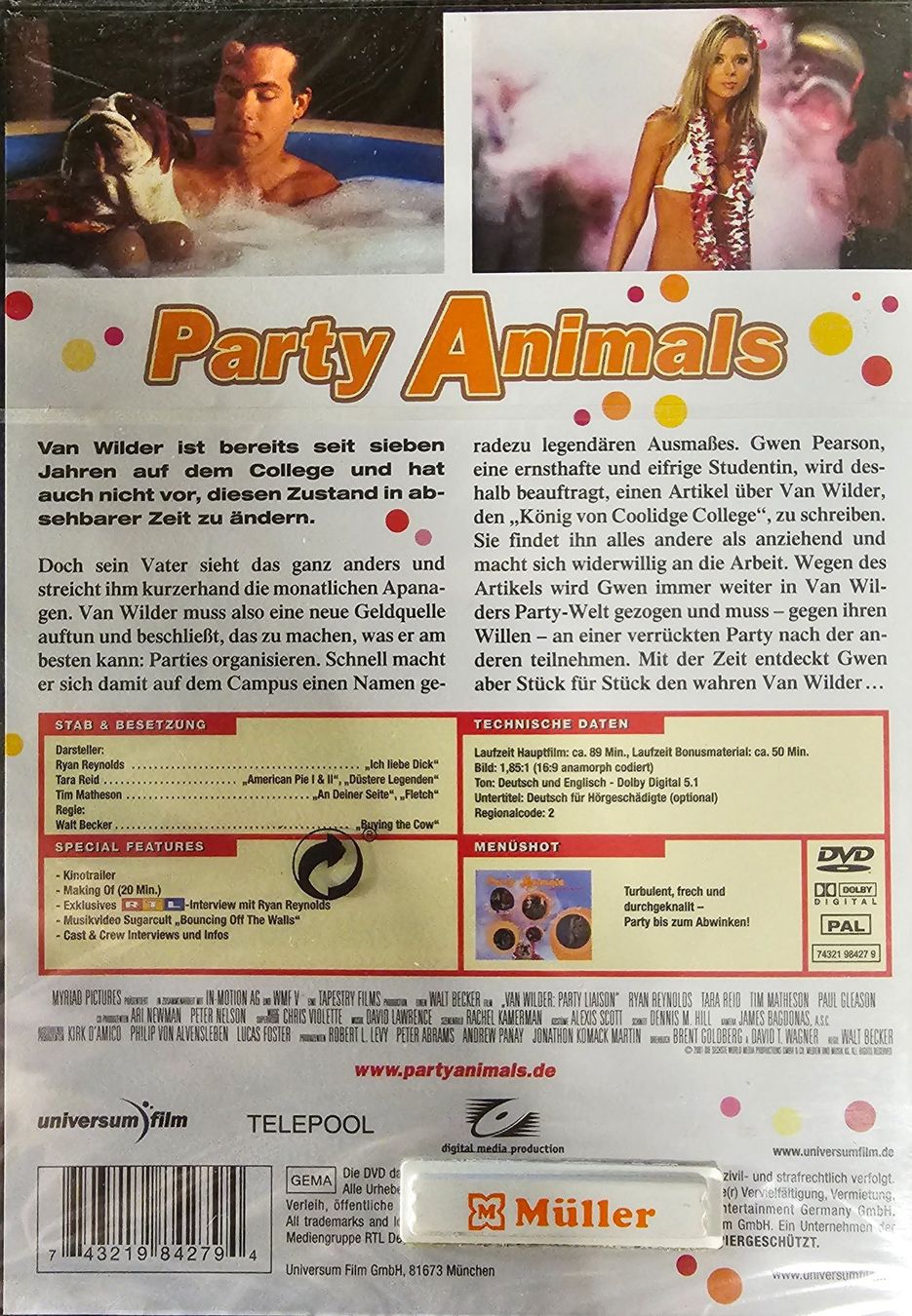 Tutti i DVDs: Party Animals – Nuovo e nell'imballaggio originale da Wahlen b. Laufen venduto da Cg10 1